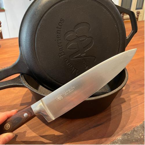 Olla Hierro AB + Cuchillo Cocinero AB